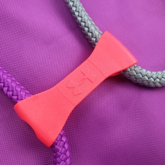 Under Armour Ozsee purple sackpack backpack gym bag - Picture 10 of 13